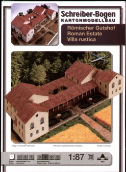 Römisches Gutshof (villa rustica) von Straubing-Alburg 1:87 deutsche Anleitung