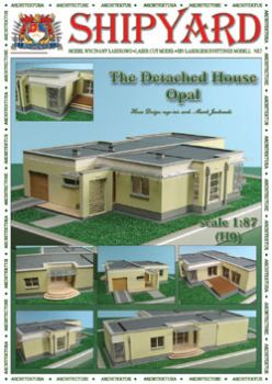 Einfamilienhaus OPAL 1:87 Ganz-Lasercut-Modell