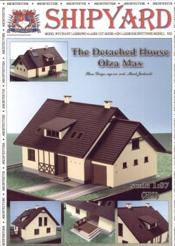 Einfamilienhaus Olza Max 1:87 Ganz-Lasercut-Modell