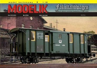Fakultativwagen KPEV (Bahndirektion Kattowitz, 1891) 1:25 Offsetdruck