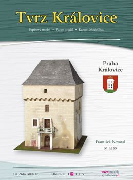 Festungsturm aus Praha-Kralovice (14 Jh.) 1:150