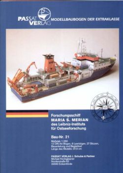 Forschungsschiff Maria S. Merian 1:250 (deutsche Bauanleitung)