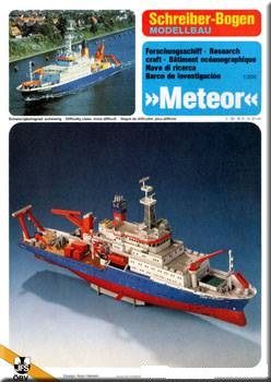Forschungsschiff Meteor (1985) 1:200 deutsche Anleitung, ANGEBOT