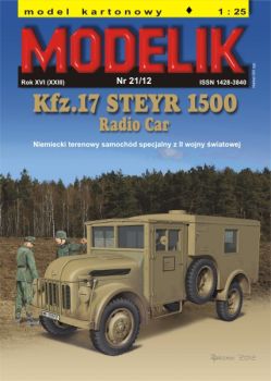 Funkwagen Kfz.17 STEYR 1500 (Ardennenkämpfe, 1944) 1:25 Offsetdruck