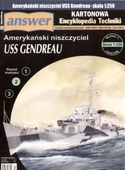 Geleitzerstörer USS Gendreau DE-639 (1944) 1:250 übersetzt