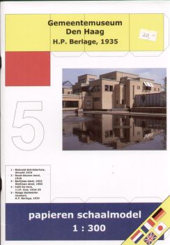 Gemeentemuseum in Den Haag (1930er) 1:300 deutscher Text
