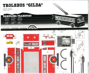 Trolleybus Gilda Barcelona Transport 1941 1:43,5 einfach