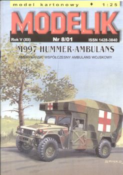HMMWV M997 Maxi-Hummer Krankenwagen 1:25 extrem, übersetzt, ANGEBOT