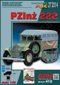 Halbketten-Infanterietransporter PZInz.222 (1938) 1:25