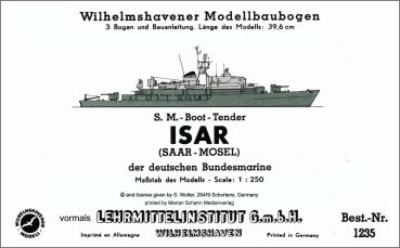 S.M.-Boot-Tender Isar A54 (alternativ Saar A65 oder Mosel A67) 1:250