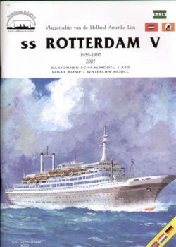 Kreuzfahrtschiff ss ROTTERDAM V (2 Bauzustände) 1:250 übersetzt