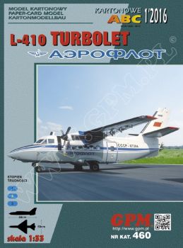 Kurzstrecken-Passagierflugzeug Let L-410M Turbolet der Aeroflot (1970er) 1:33