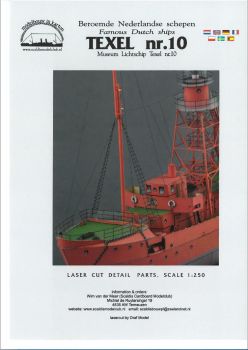 Lasercut-Detailsatz für Feuerschiff TEXEL Nr.10 1:250 (Scaldis)