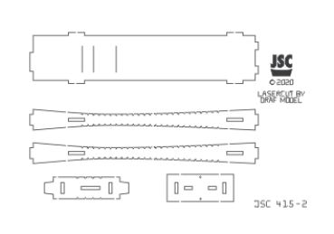 Lasercut-Detailsatz für die RMS Carpathia (1912) 1:400 (JSC Nr. 415)