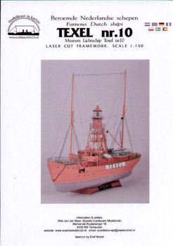 Lasercut-Spantensatz für Feuerschiff TEXEL Nr.10 1:150 (Scaldis)