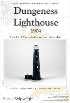 Leuchtturm Dungeness Lighthouse (Großbritannien, Kent) aus dem Jahr 1904 1:250