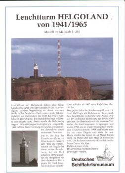 Leuchtturm HELGOLAND von 1941/1965 1:250 deutsche Anleitung