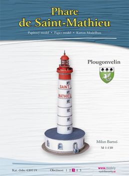 Leuchtturm aus Bretagne/Frankreich - Phare de Saint-Mathieu 1:150