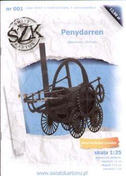 Lokomotive PENYDARREN  (1804) 1:25 + exklusiver Wagen!