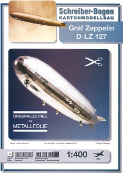 Luftschiff Graf Zeppelin D-LZ 127 (1928) 1:400 (auf Metallfolie) deutsche Anleitung