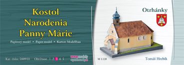 Mariä-Geburt-Kirche aus dem 11./12. Jh. aus Otrhánky/Slowakei 1:120