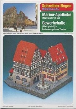 Marien-Apotheke und Gewerbehalle in Rothenburg ob der Tauber 1:160 deutsche Anleitung