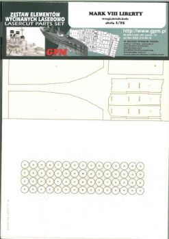 Spanten-/Detailsatz für Panzer Mark VIII Liberty 1:25 GPM Nr. 570