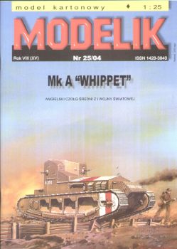 Medium Tank Mk.A Whippet (17th Bataillon, Dublin, Juni 1919) 1:25 Offsetdruck, ANGEBOT