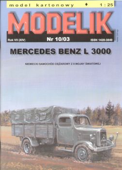 Mercedes Benz L 3000 (Luftwaffeeinheit, 1943) 1:25 Offsetdruck, übersetzt