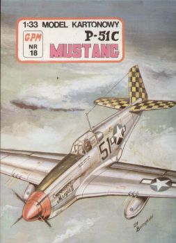 North American P-51C Mustang 1:33 Silberdruck (orig. GPM 018)