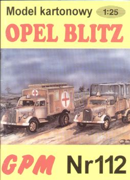 Opel Blitz 1935 (optional: Sanitäts- oder Pritschenwagen) 1:25