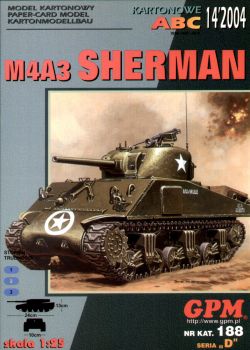 Panzer-Legende M4A3 Sherman der US-Armee inkl. Spanten-/Radsatz 1:25 übersetzt