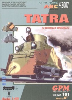 Panzerdraisine Tatra (1939) in 3 Bemalungsvarianten 1:25