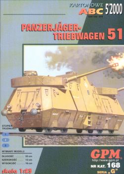 Panzerjäger-Triebwagen 51 (1944) 1:25 übersetzt