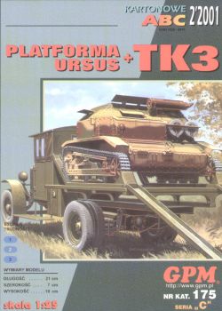 Panzertransporter Ursus + Tankette TK3 (1939) 1:25 ANGEBOT