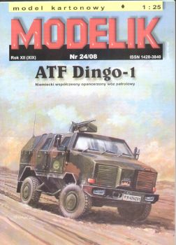 Panzerwagen ATF Dingo-1 (ISAF-Misson der Bundeswehr) 1:25 Offsetdruck