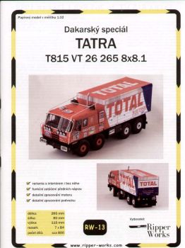 Rally-LkW TATRA T815 VT 26 265 8x8.1 Dakar-Rally 1988 1:32