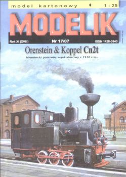 Schmalspurlok Orenstein & Koppel Cn2t (1916) 1:25 Offsetdruck