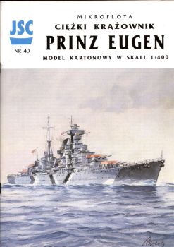 Schwerkreuzer Prinz Eugen 1:400,  sehr selten