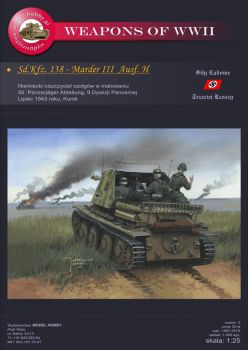 Sd.Kfz.138 Marder III Ausf. H (7,5cm-PaK 40/3) Kursk, 1943 1:25