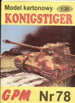 Sd.Kfz.182 Königstiger (Tiger II) mit Porscheturm 1:25 Originalausgabe, ANGEBOT