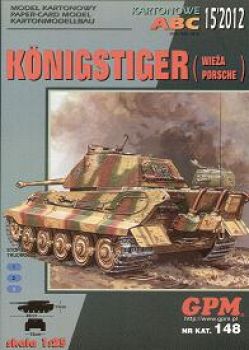 Sd.Kfz.182 Königstiger (Tiger II) mit Porscheturm 1:25 übersetzt