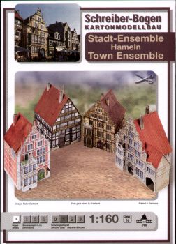 Stadt-Ensemble Hameln (vier Gebäude) 1:160 deutsche Anleitung
