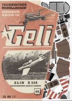 tschechisches Kunstflugzeug Zlin Z 526 1:33 deutsche Anleitung