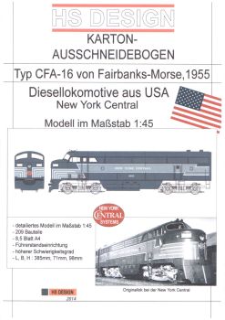 US-Diesellok Fairbanks New York Central 1955, CFA-16 von Fairbanks-Morse, 1:48
