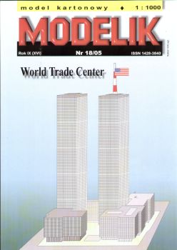 World Trade Center (WTC New York) 1:1000 übersetzt, einfach