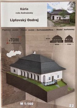 Barock-Landsitz der Familie Andreansky in Liptovsky Ondrej / Slowakei (1773) 1:140