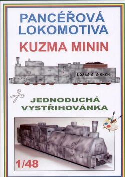 bepanzerte Lokomotive "Kusma Minin" (2.WK) 1:48 einfach