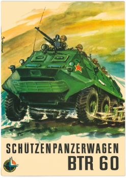 Schützenpanzerwagen BTR-60 (bei der NVA SPW-60) 1:25 DDR-Verlag Junge Welt (Kranich Modell-Bogen, 1968)