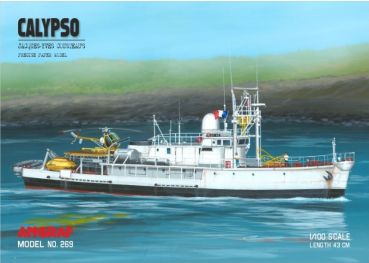 Legendäres Forschungsschiff Calypso vom Jacques-Yves Cousteau 1:100 extrempräzise